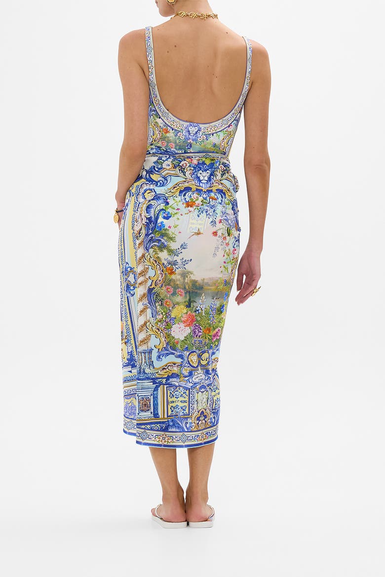 Long Eyelet Sarong Wall To Wall Wonders, Alternate, color, Wall To Wall Wonders