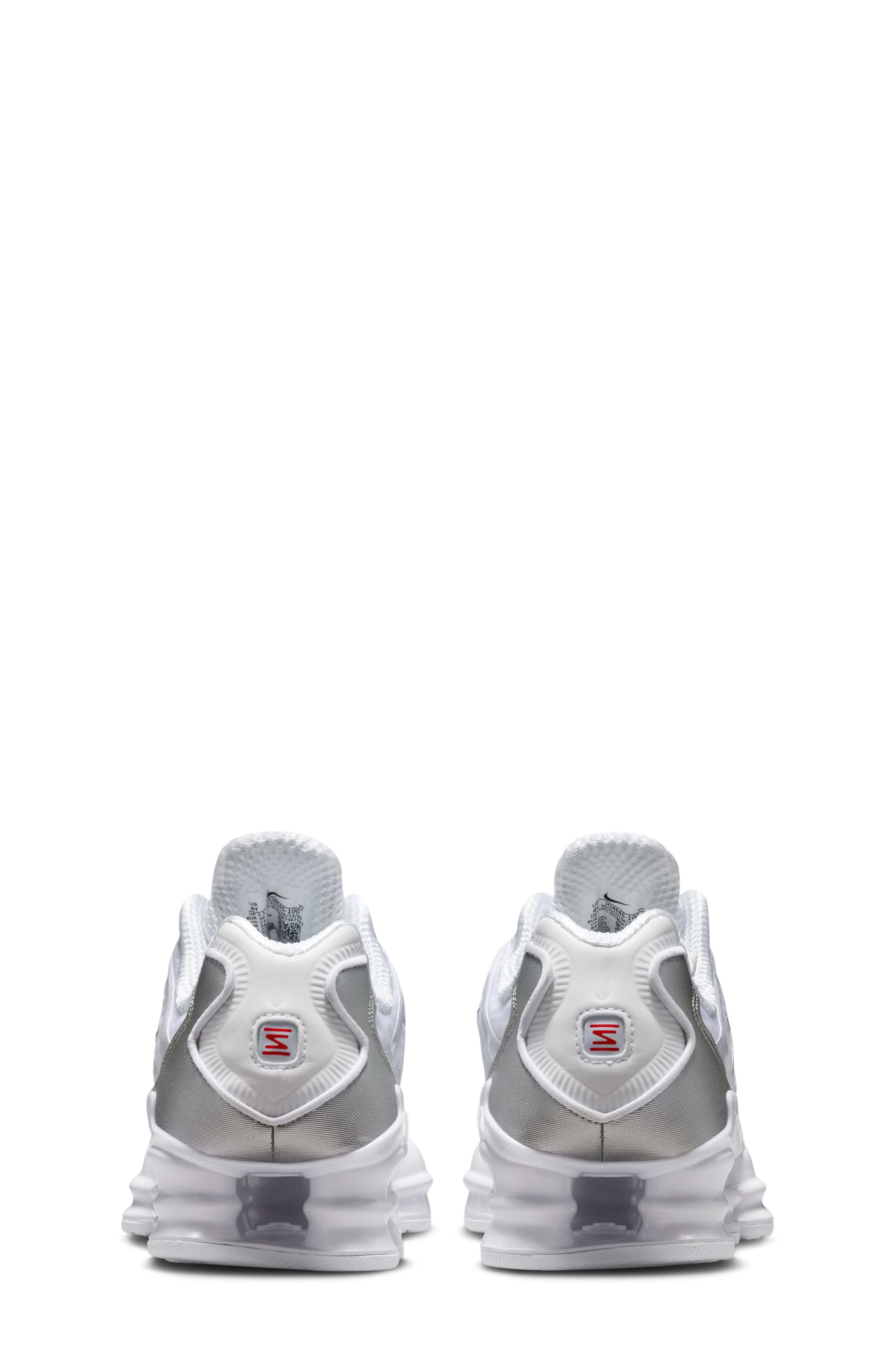 Nike Kids
 Shox TL Sneaker, Alternate, color, 100 White/White