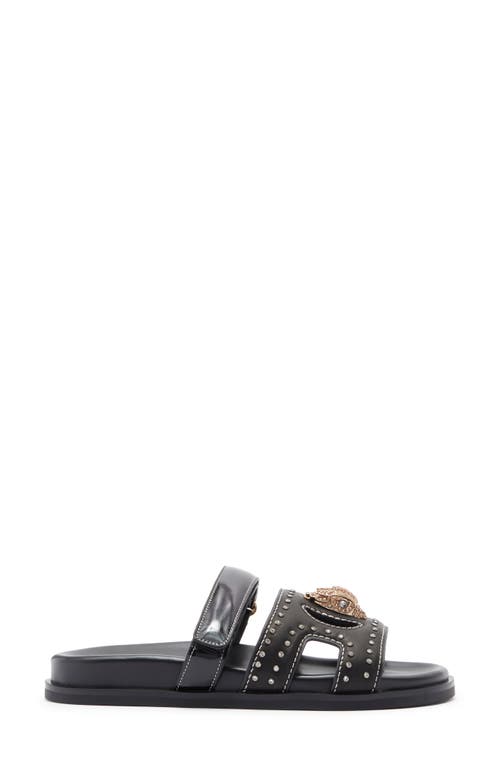 Kurt Geiger London Eagle Cutout Slide Sandal In Black