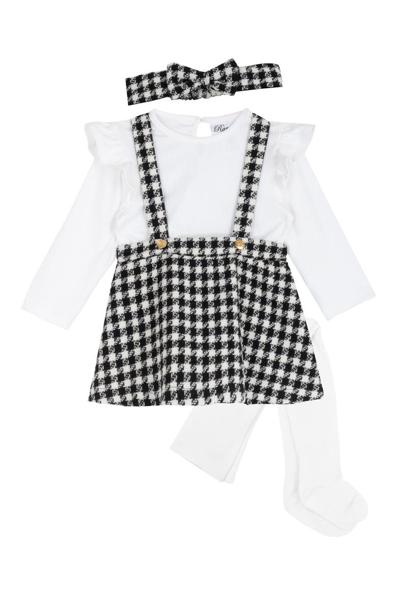 Kids' Boucl Jumper, Top, Headband & Tights Set, Main, color, WHITE