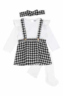 Bouclé Jumper, Top, Headband & Tights Set