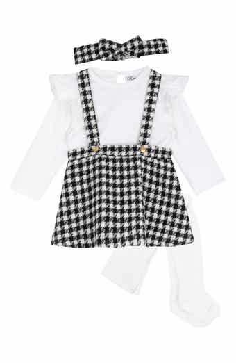 Bouclé Jumper, Top, Headband & Tights Set