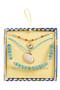 selected Blue Multi- Gold