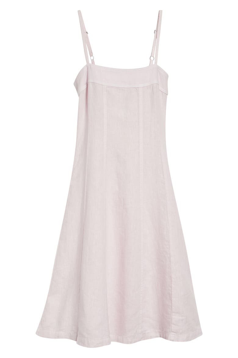Mitzy Seamed Sleeveless Midi Dress, Alternate, color, ICY LILAC