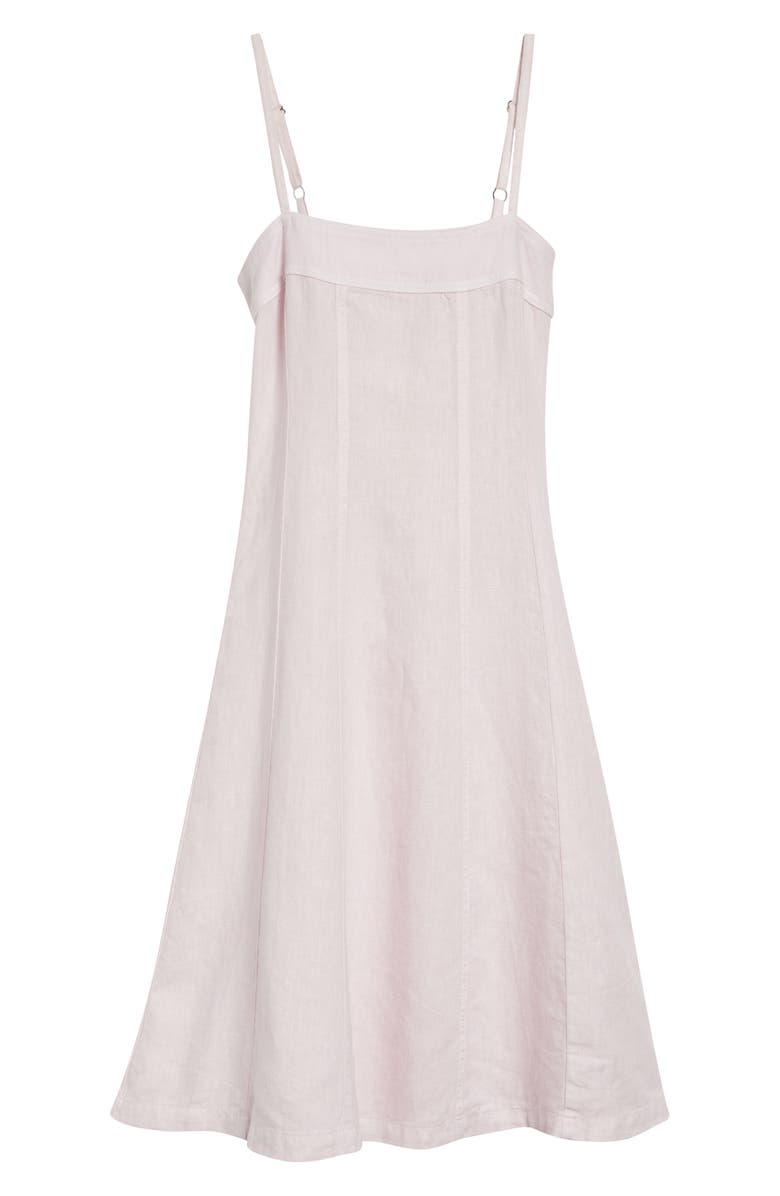 L'AGENCE Mitzy Seamed Sleeveless Midi Dress, Alternate, color, Icy Lilac