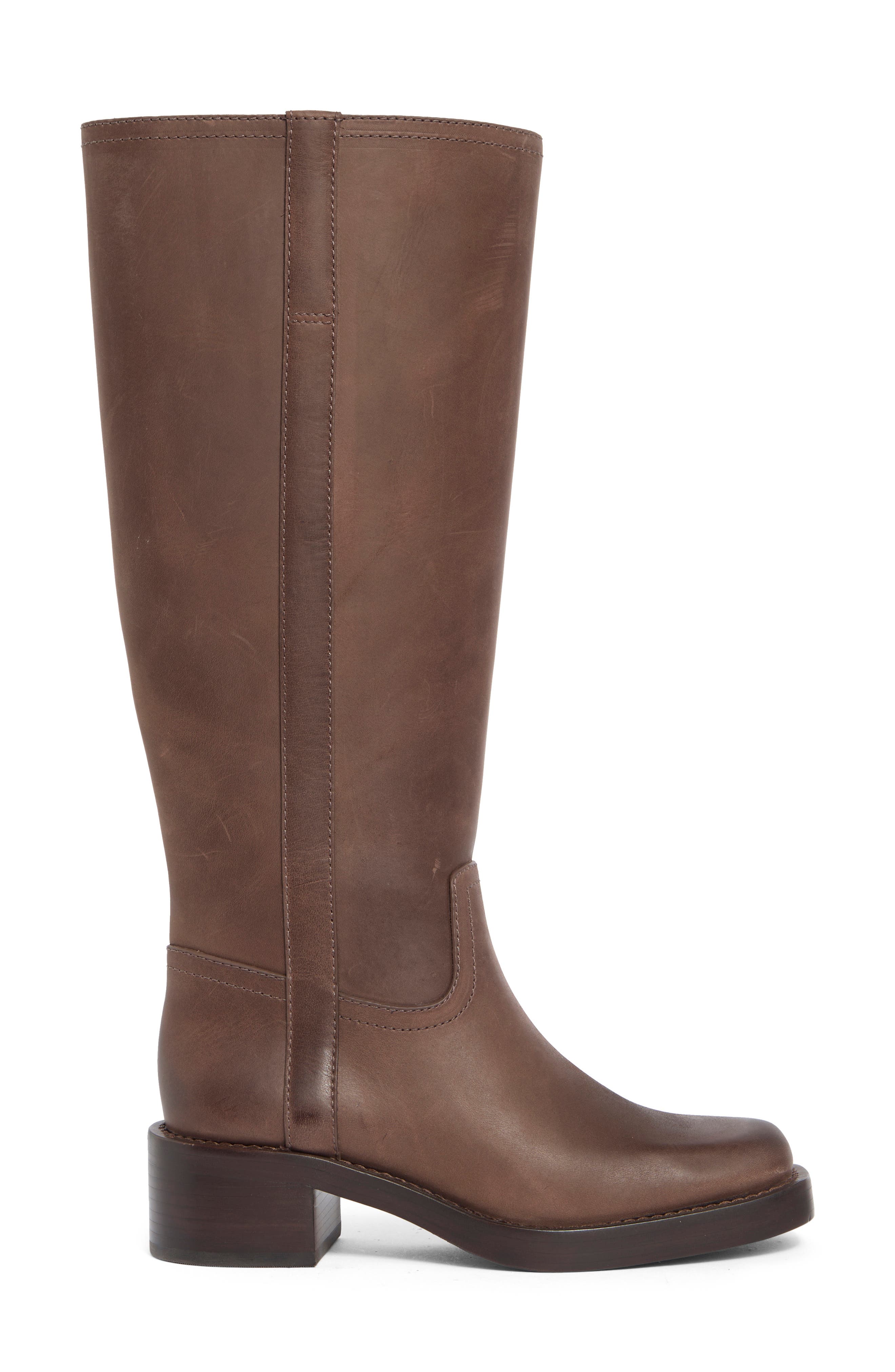 Frances Knee High Boot, Alternate, color, DISTRESSED BROWN