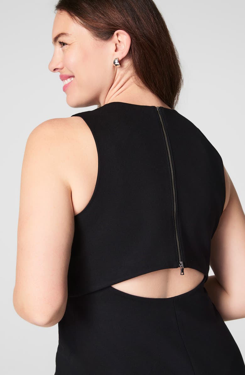 SPANX<sup>®</sup> Ponte Overlay Dress, Alternate, color, Classic Black