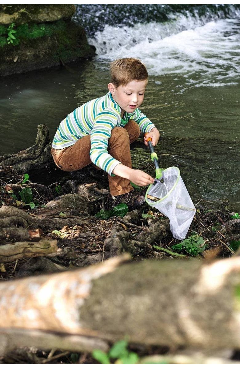 HABA Terra Kids Scoop Net - Bug Catcher for Kids with Telescopic Handle, Fun & Durable Outdoor Play Toys & Science Toys for 5 & Up, Alternate, color, Multi