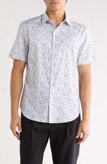Bugatchi Orson Comfort Stretch Short Sleeve Shirt
