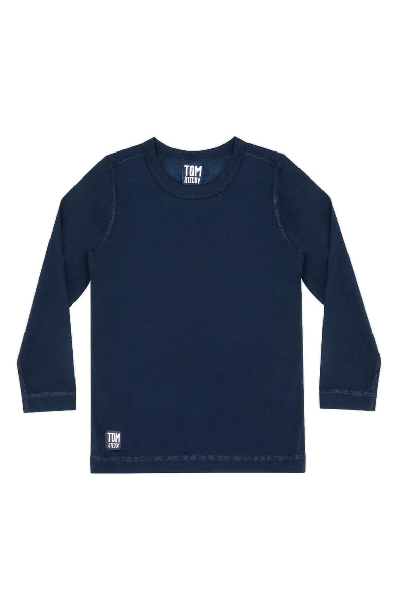 Tom & Teddy Kids' Long Sleeve Rashguard, Main, color, Deep Blue