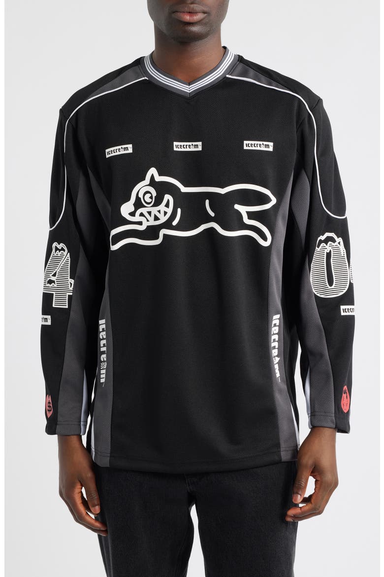 Play Long Sleeve Jersey T-Shirt, Main, color, BLACK