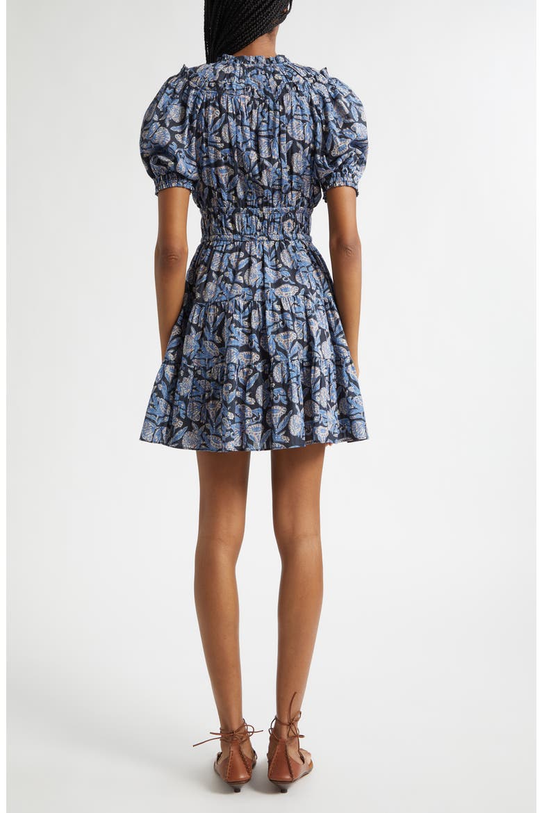 Soffia Print Tiered Dress, Alternate, color, ZINNIA
