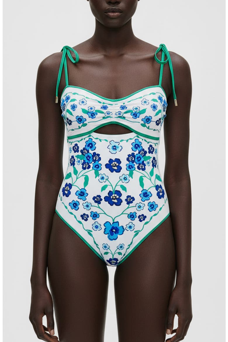 Eden Reversible One Piece Swimsuit, Alternate, color, Green
