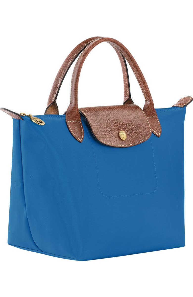 Longchamp Small Le Pliage Green Recycled Canvas Top Handle Bag, Alternate, color,