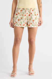 Vinyl Icons Floral Print Shorts