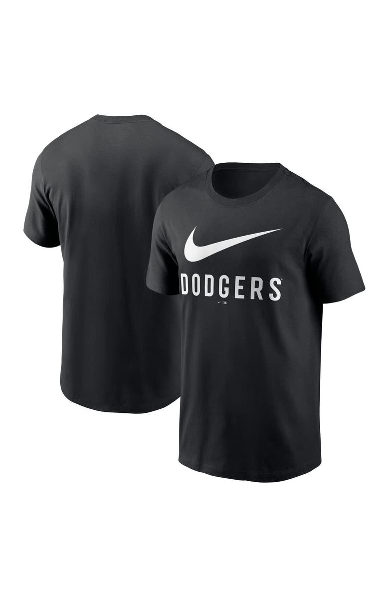 Nike Men's Nike Black Los Angeles Dodgers Swoosh T-Shirt, Main, color, Black