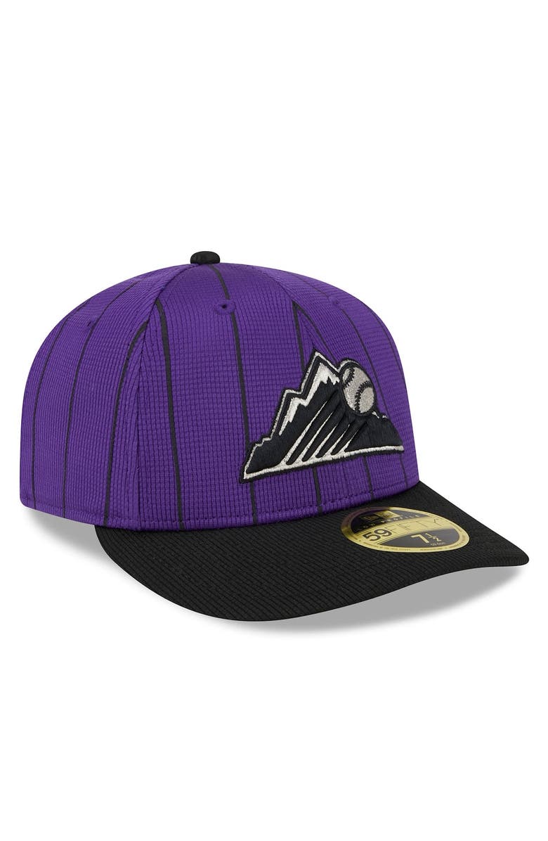 New Era Men's New Era Purple Colorado Rockies 2024 Batting Practice Low Profile 59FIFTY Fitted Hat, Alternate, color, Purple