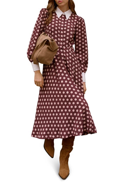 Geo Print Midi Dress