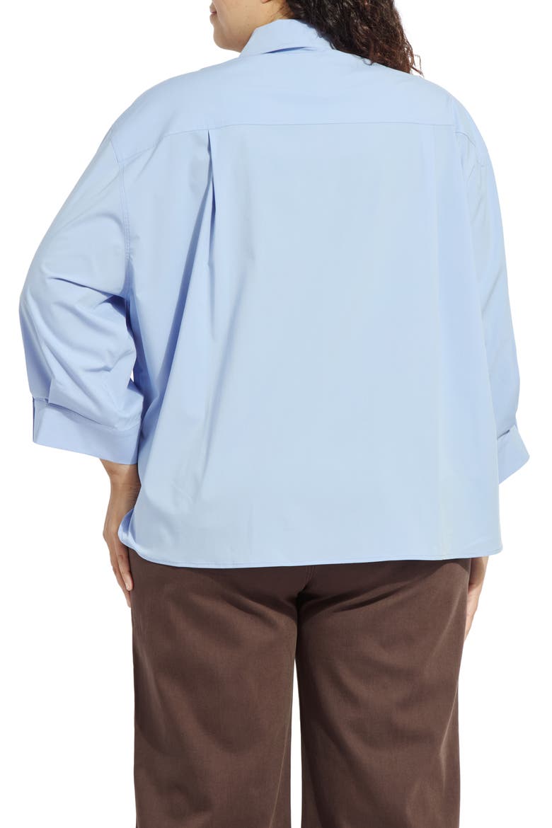 Enid Oversize Shirt, Alternate, color, FORGET-ME-NOT BLUE