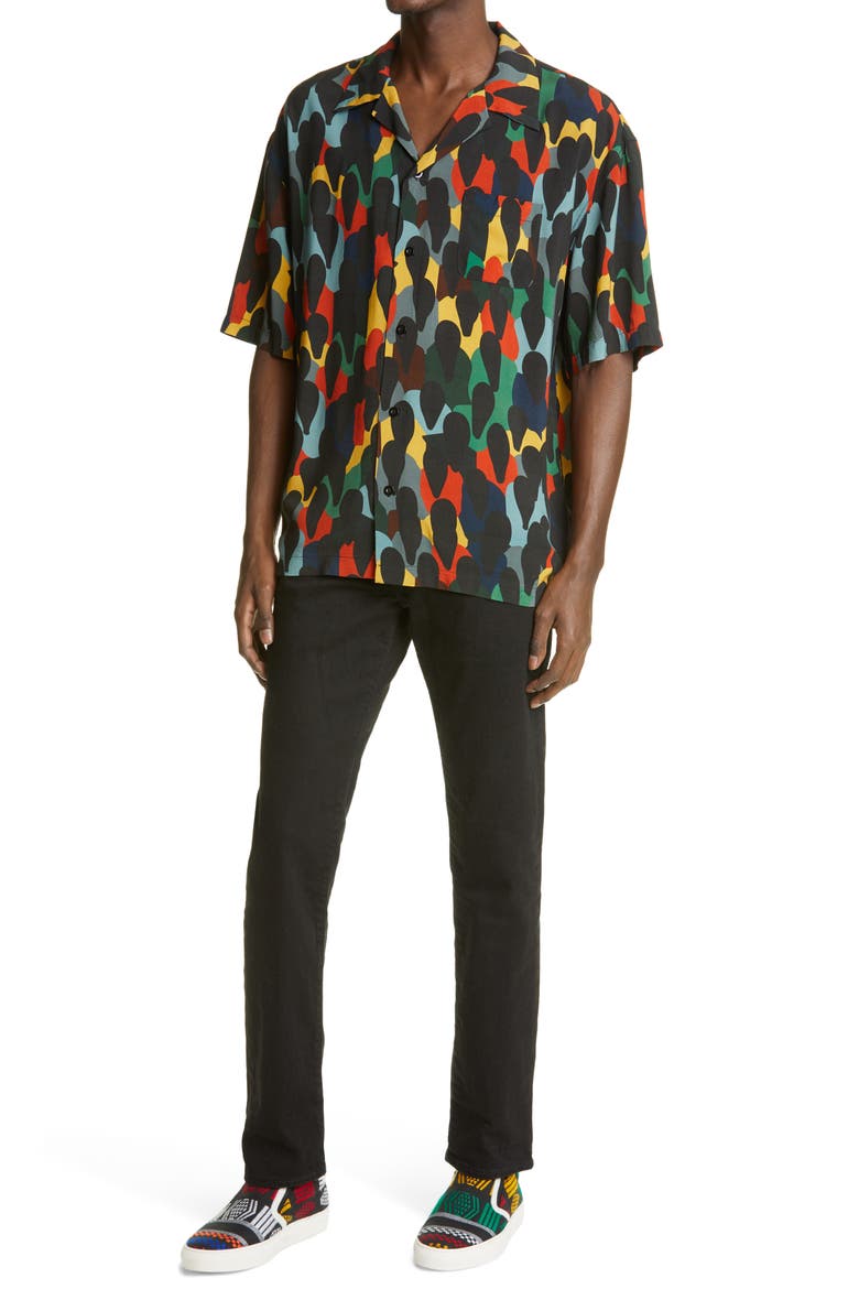 Heritage Print Bowling Shirt (Nordstrom Exclusive), Alternate, color, MULTI