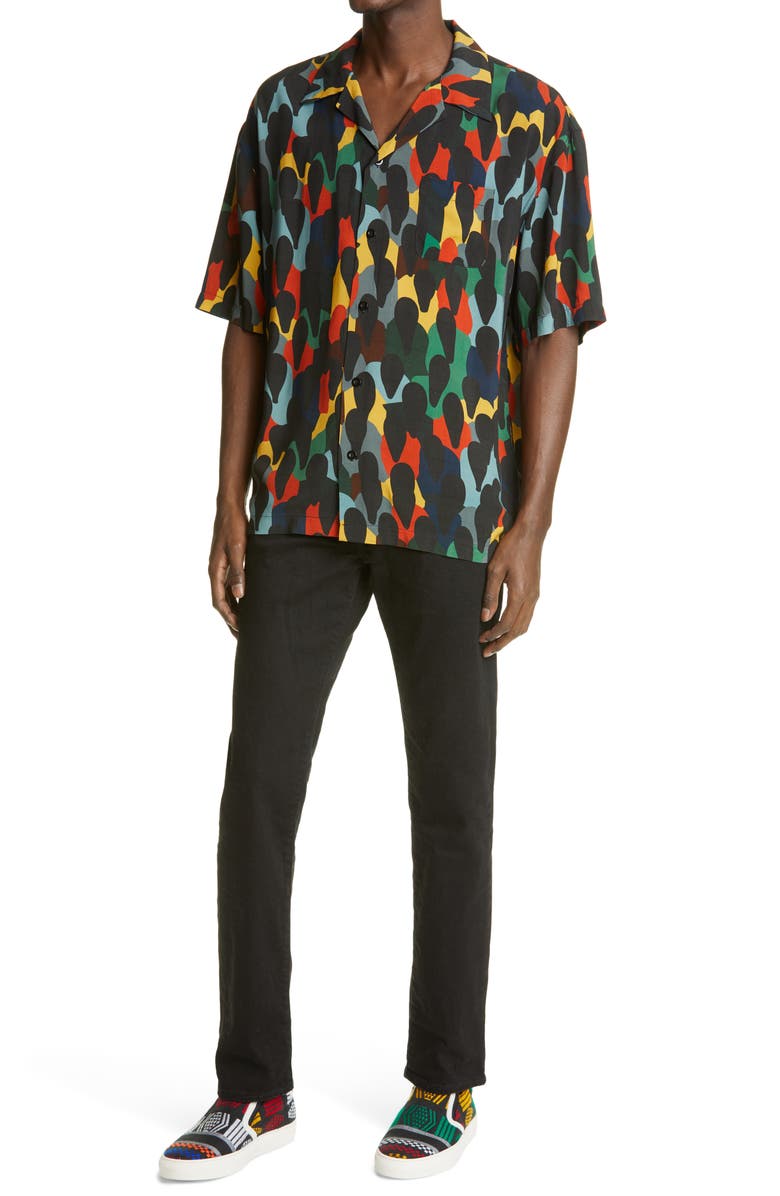 Coral Studios Heritage Print Bowling Shirt, Alternate, color,