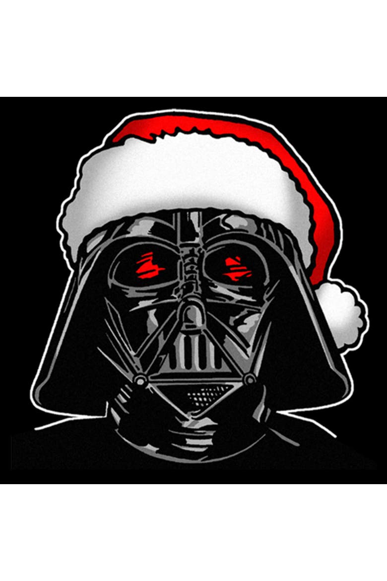 Boys' Santa Darth Vader Graphic T-Shirt, Alternate, color, Black