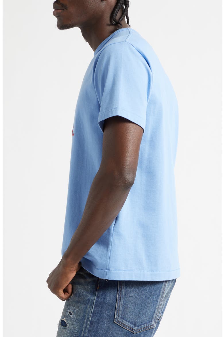 Among the Flowers Embroidered T-Shirt, Alternate, color, PALE BLUE