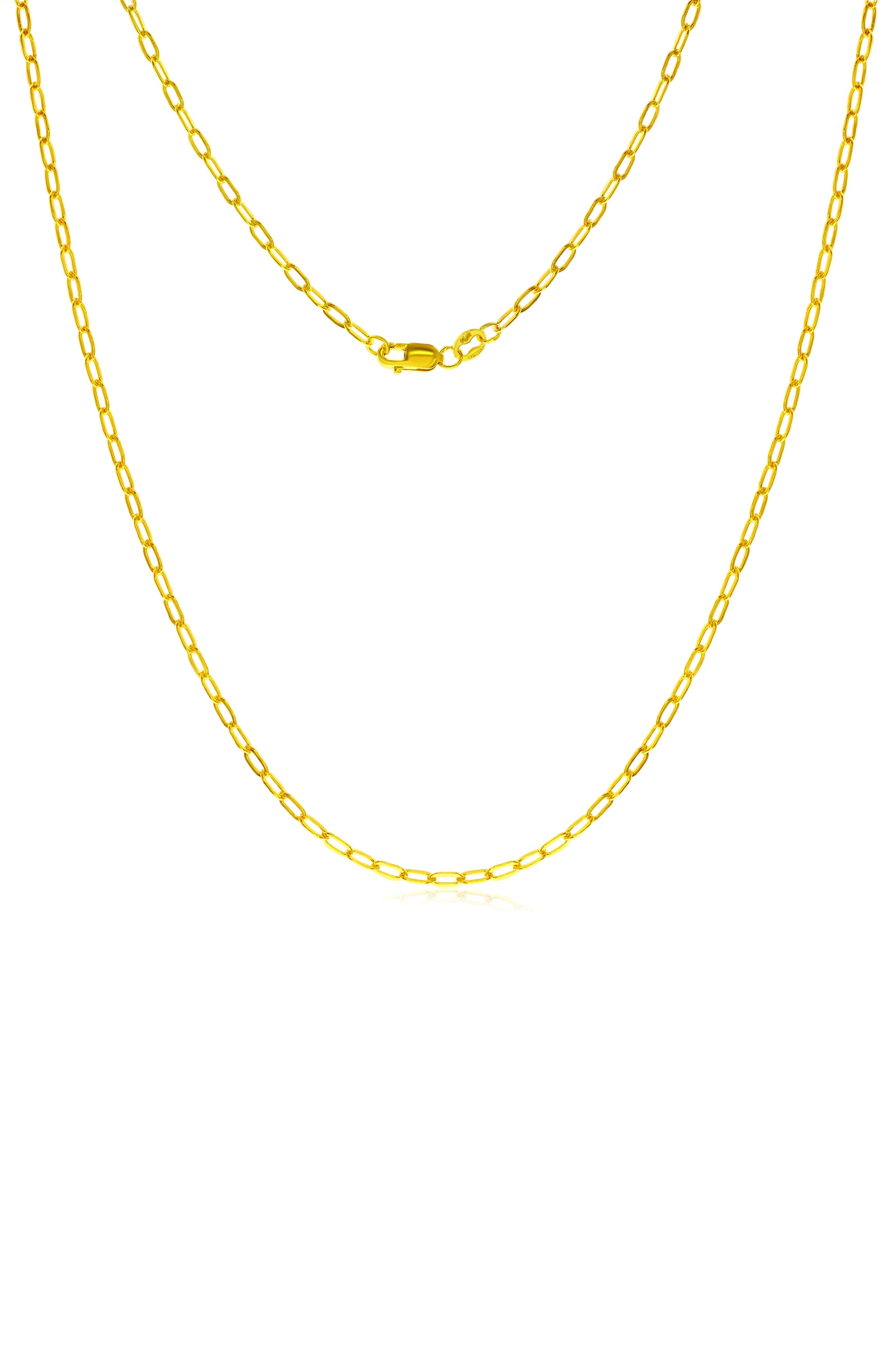 14k Gold Filled Flat Cable Chain Necklace