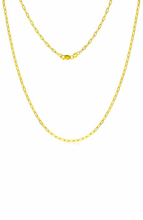 14k Gold Filled Flat Cable Chain Necklace