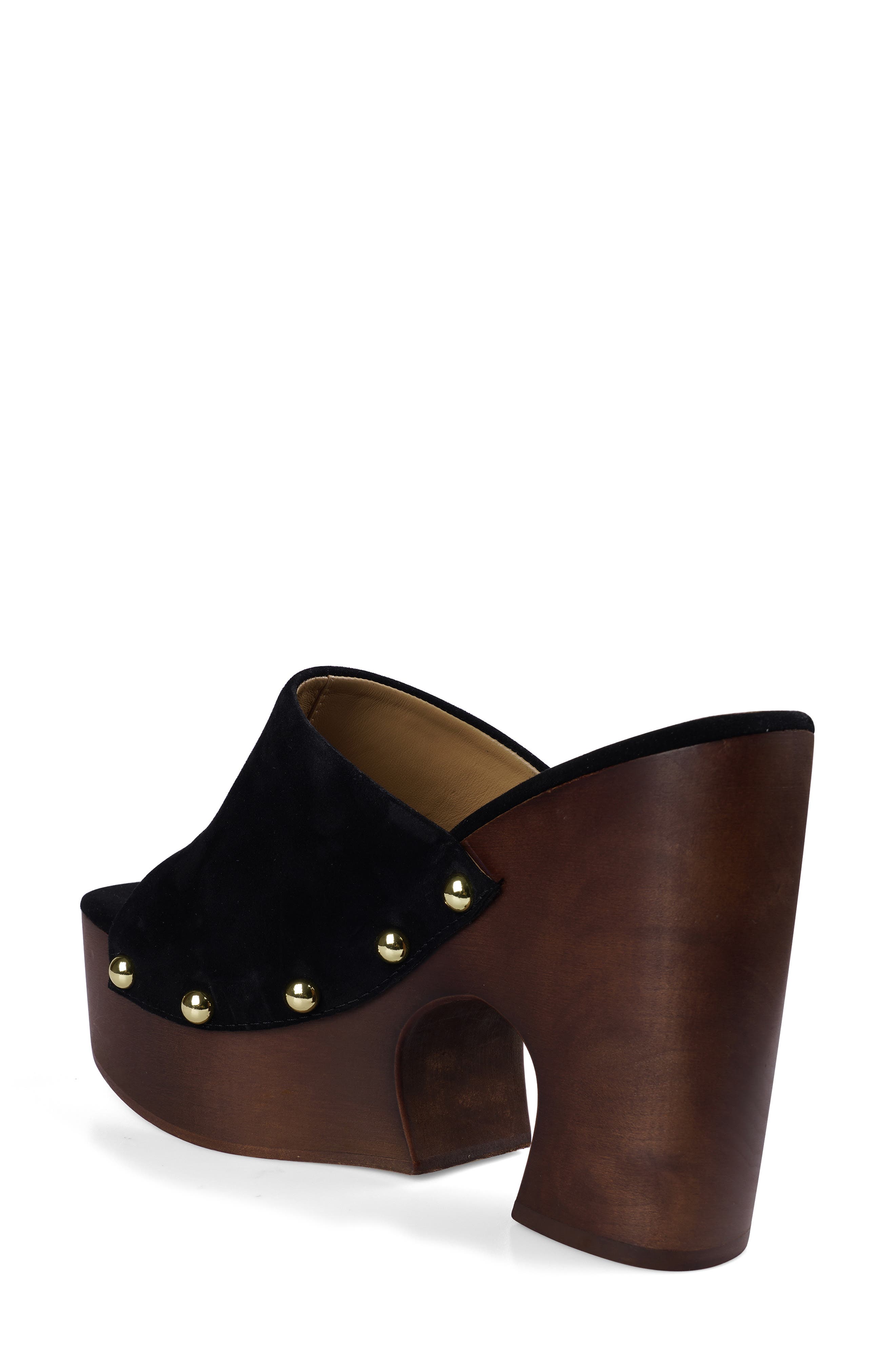 ZIGI Atlas Platform Slide Sandal, Alternate, color, Black Suede