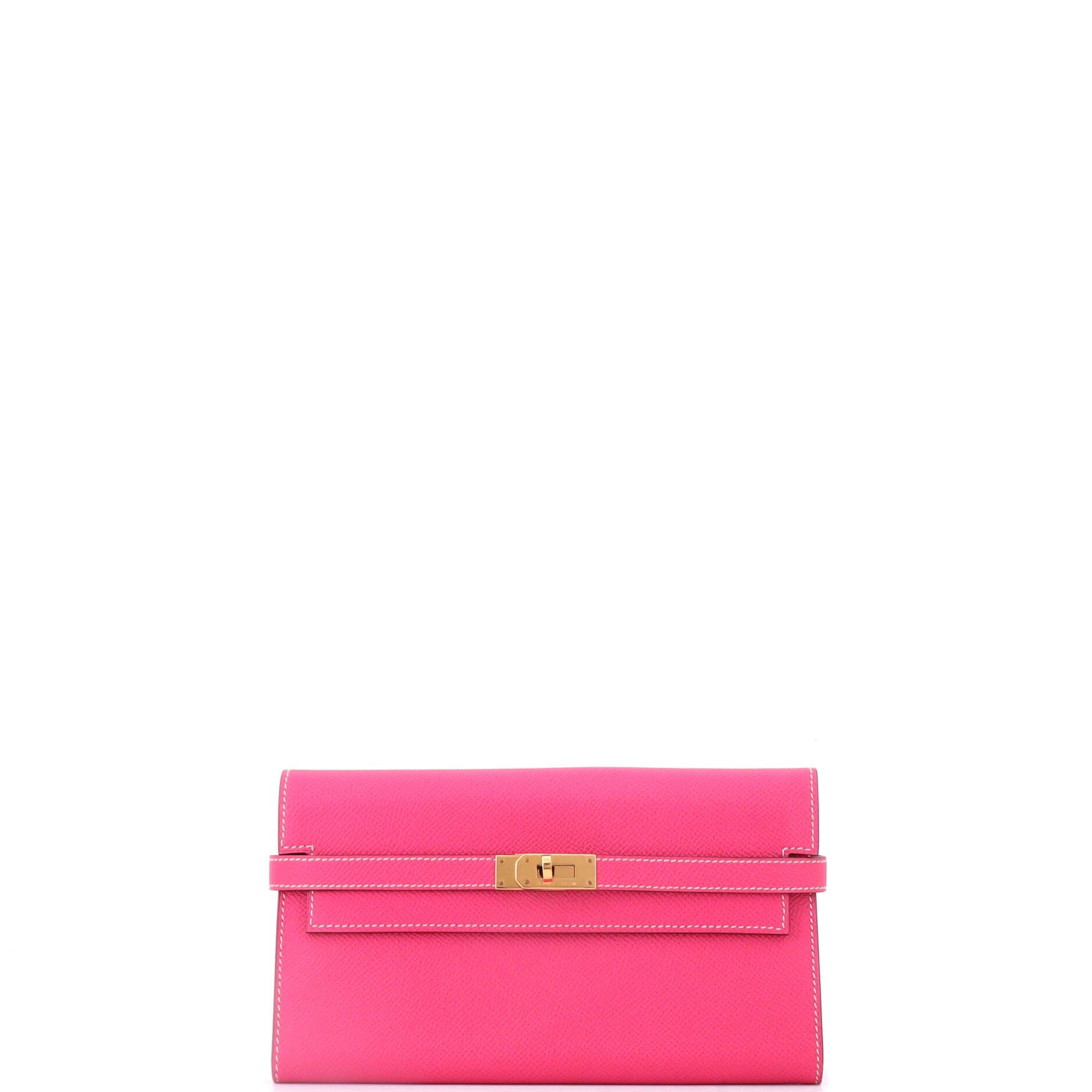 Kelly Wallet Epsom Long, Main, color, Rose Tyrien