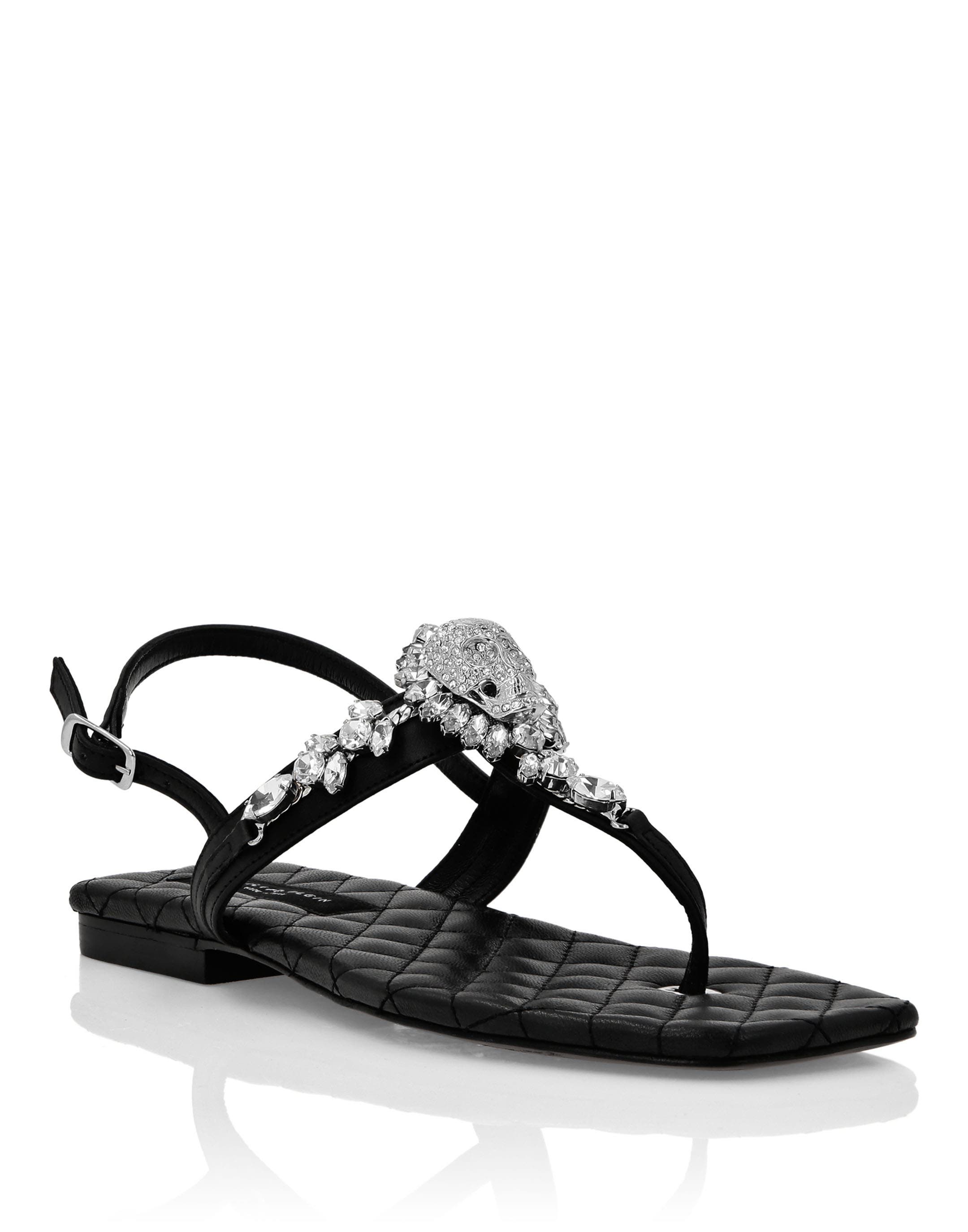 Flat Sandals Women Women, Main, color, black