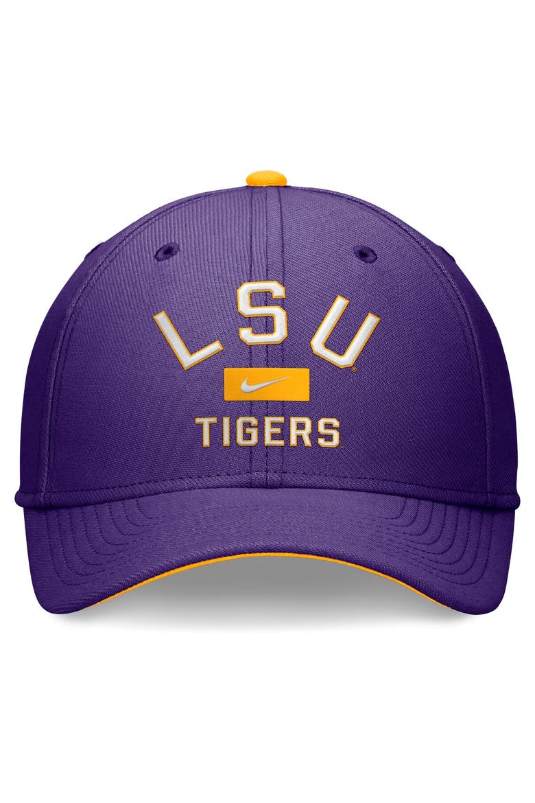 Men's Nike Purple LSU Tigers Primetime Rise Swoosh Flex Hat, Alternate, color, Purple