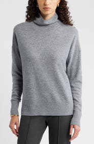 Nordstrom Oversize Cashmere Turtleneck Sweater