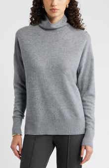 Nordstrom Oversize Cashmere Turtleneck Sweater