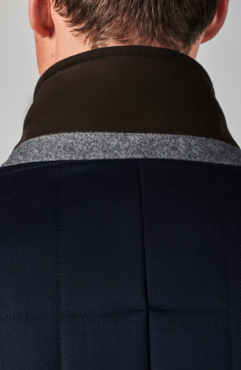 Zanella Classic Fit Stretch Wool Car Coat, Alternate, color, 