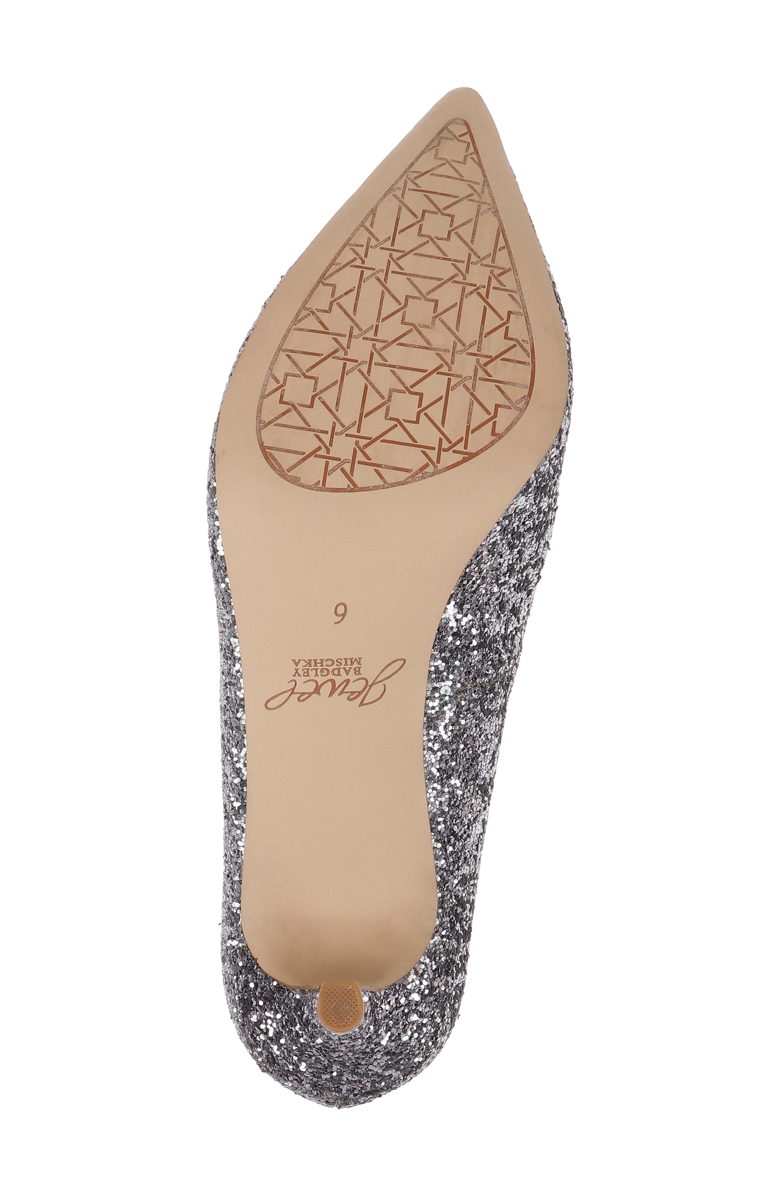 Jewel Badgley Mischka Jamila Pointed Toe Pump, Alternate, color, Smoke