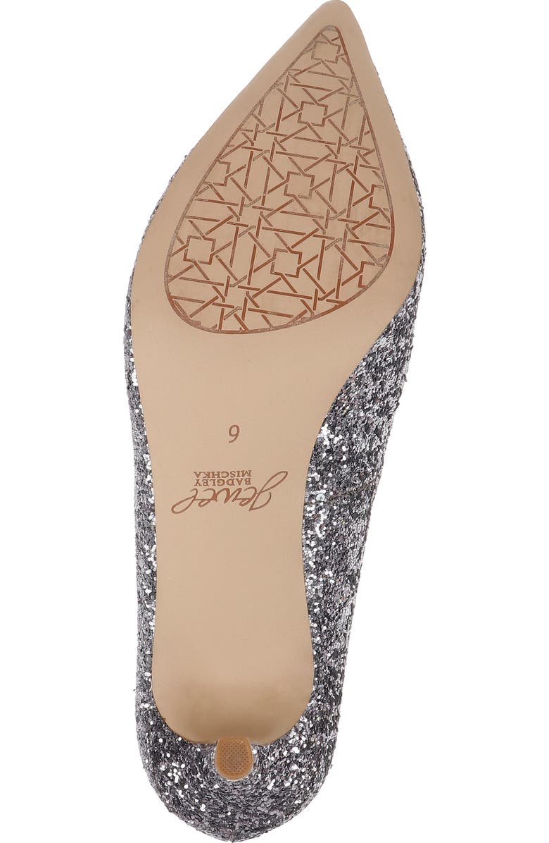 Jewel Badgley Mischka Jamila Pointed Toe Pump, Alternate, color, Smoke