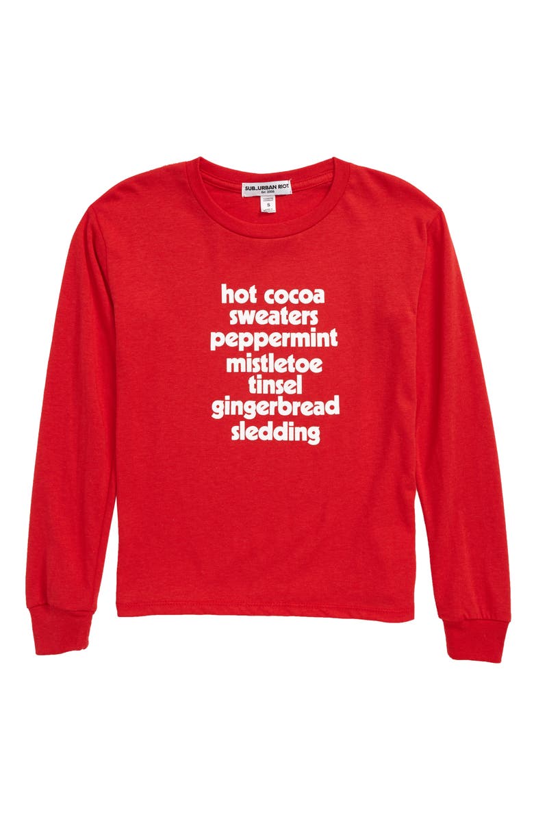 Sub_Urban Riot Holiday List Tee, Main, color, 