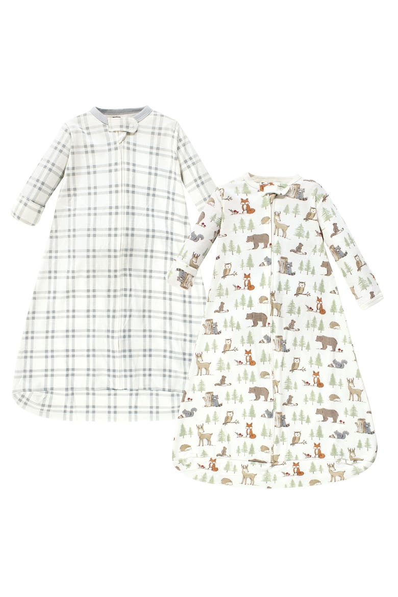 Cotton Long-Sleeve Wearable Sleeping Bag, Sack, Blanket, Main, color, Forest Animals