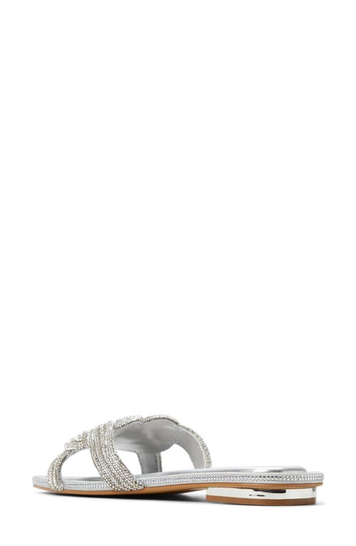 Shop Aldo Karlina Slide Sandal In Silver