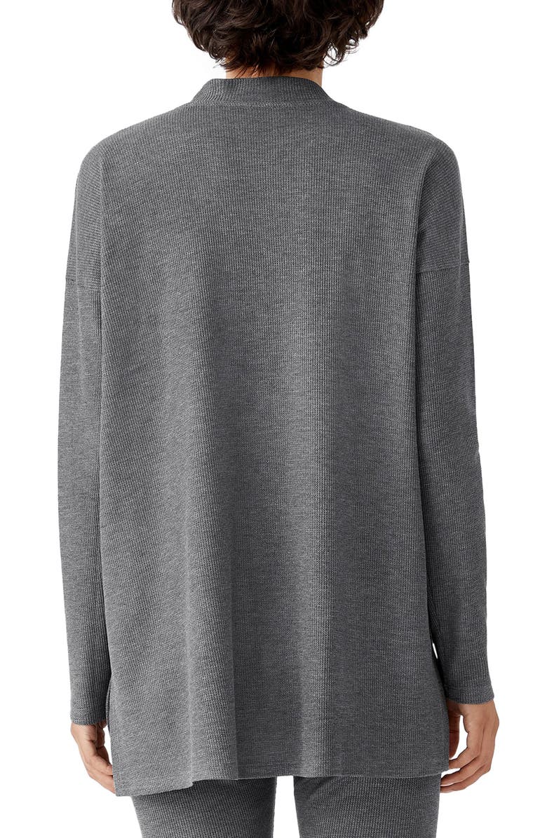 Eileen Fisher Mock Neck Long Sleeve Top, Alternate, color, Ash