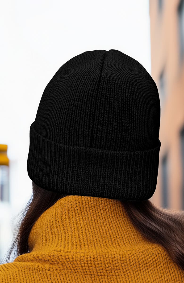 Dalix Heart of Bones Beanie, Alternate, color, Black