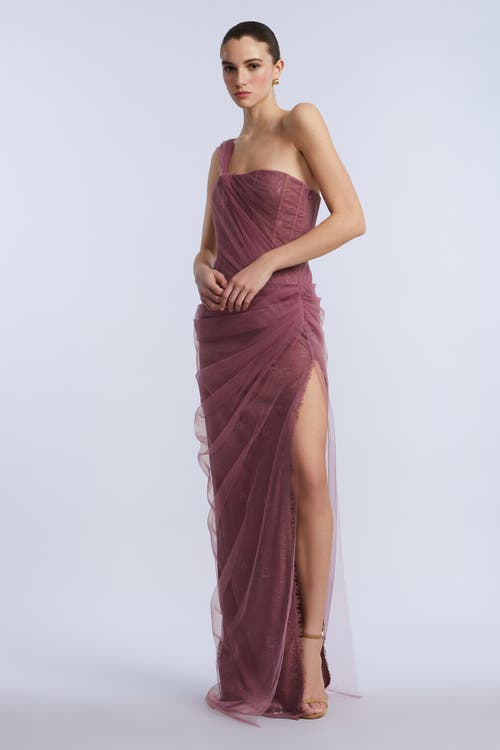 Bcbg Tulle & Lace Gown In Pink