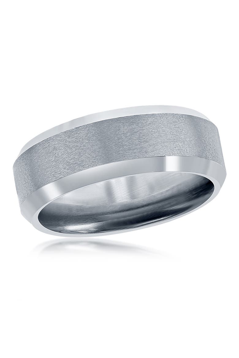 8mm Tungsten Ring, Main, color, SILVER