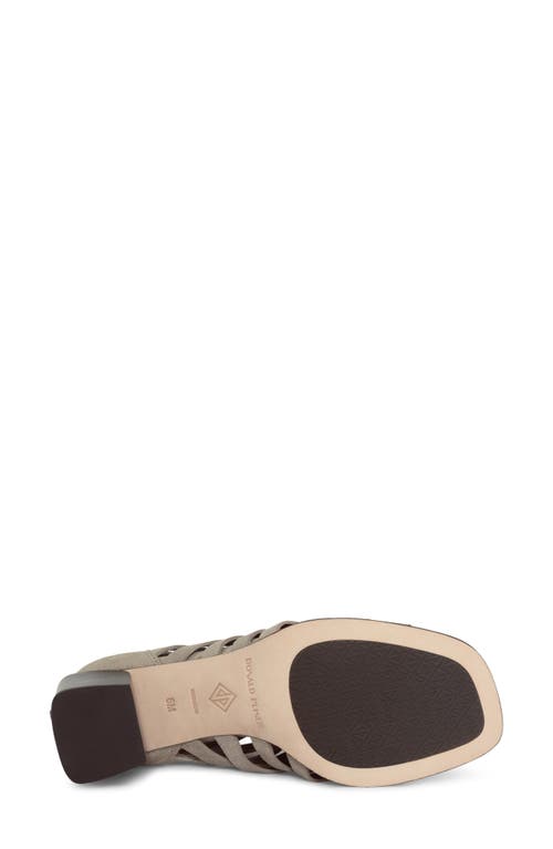 Shop Donald Pliner Metallic Block Heel Cage Sandal In Natural/pe