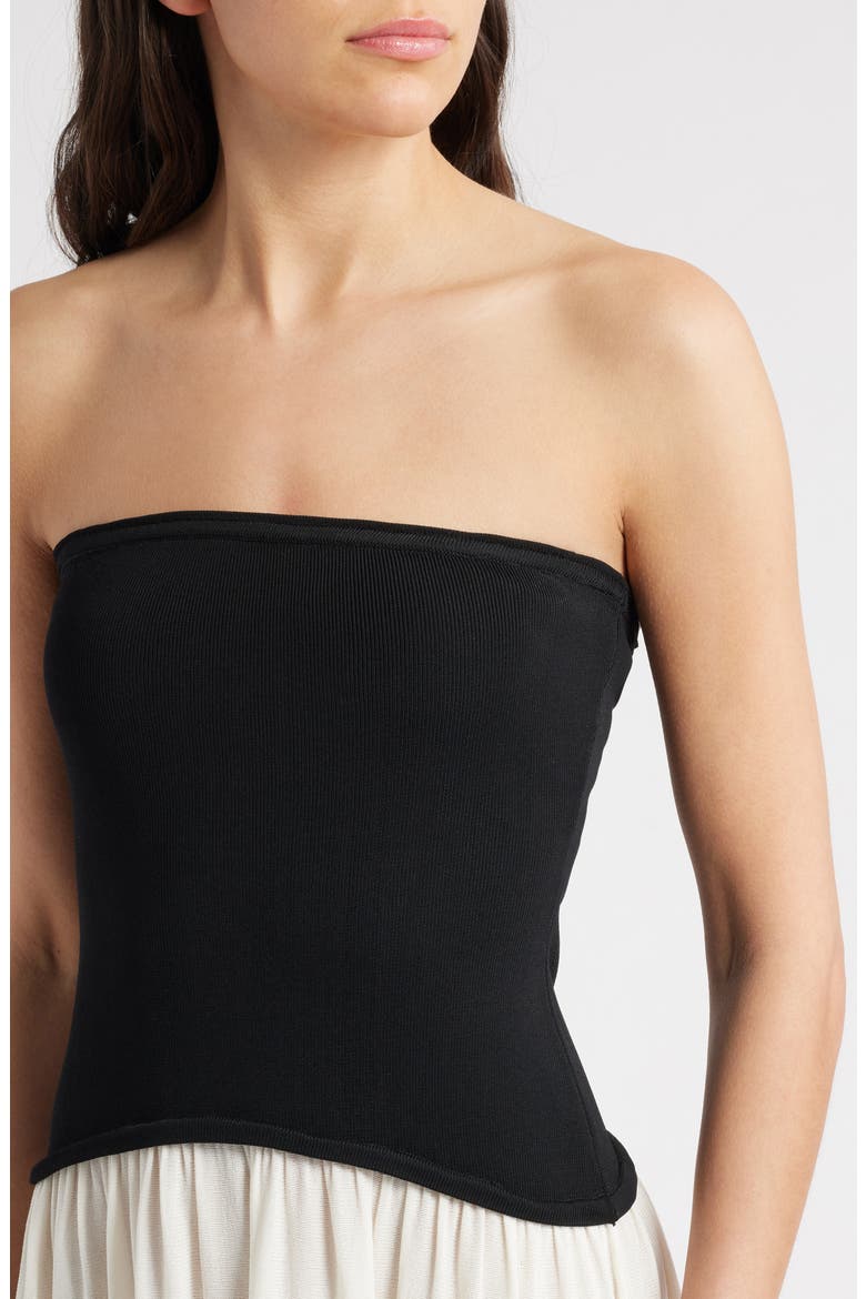 Soglio Strapless Maxi Dress, Alternate, color, BRULE NOIR