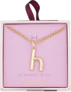Leith Lowercase Initial Bubble Pendant Necklace