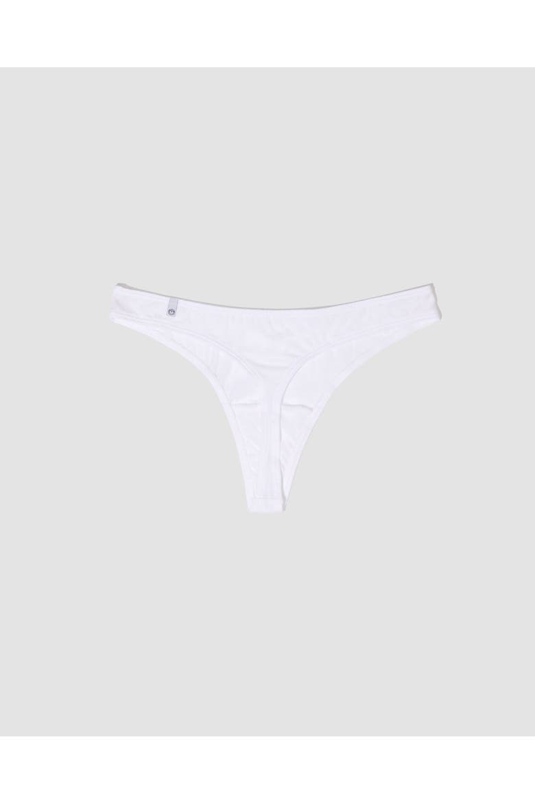Organic Cotton Thong, Alternate, color, Chalk