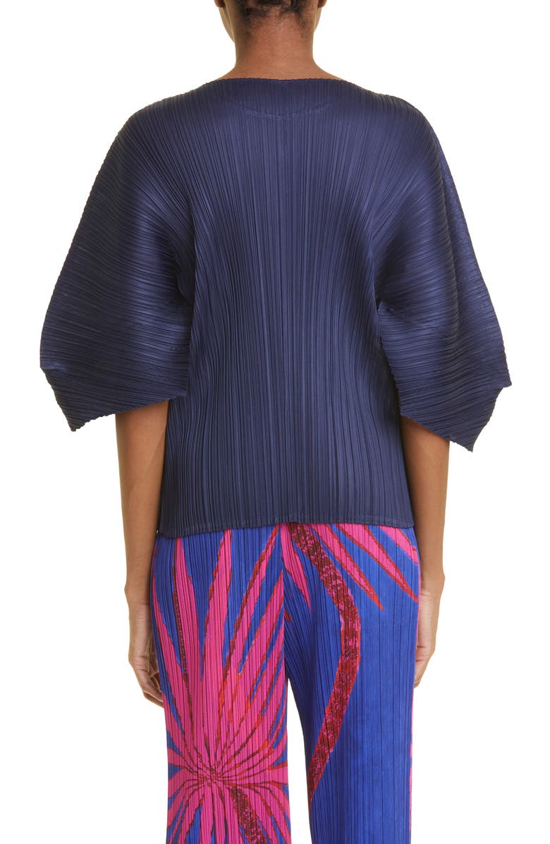 Pleats Please Issey Miyake Monthly Colors August Pleated Top, Alternate, color, 